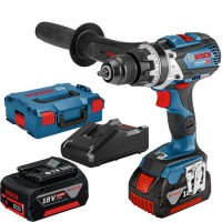 BOSCH GSB 18V-110 C smūginis gręžtuvas - suktuvas 2x5 Ah L-Boxx